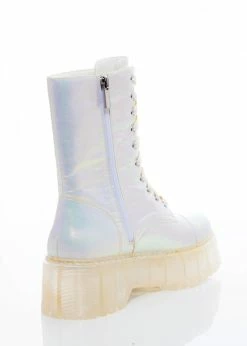 SPARKL White Iridescent Combat Boot -T6 shop 2020 08 27 Sparkl 5516 2 1800x1800 7194f07b 04e4 4ad8 9a9d 9e4ad01e68fe