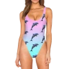 T6 Dolphinz High Legged One Piece Swimsuit