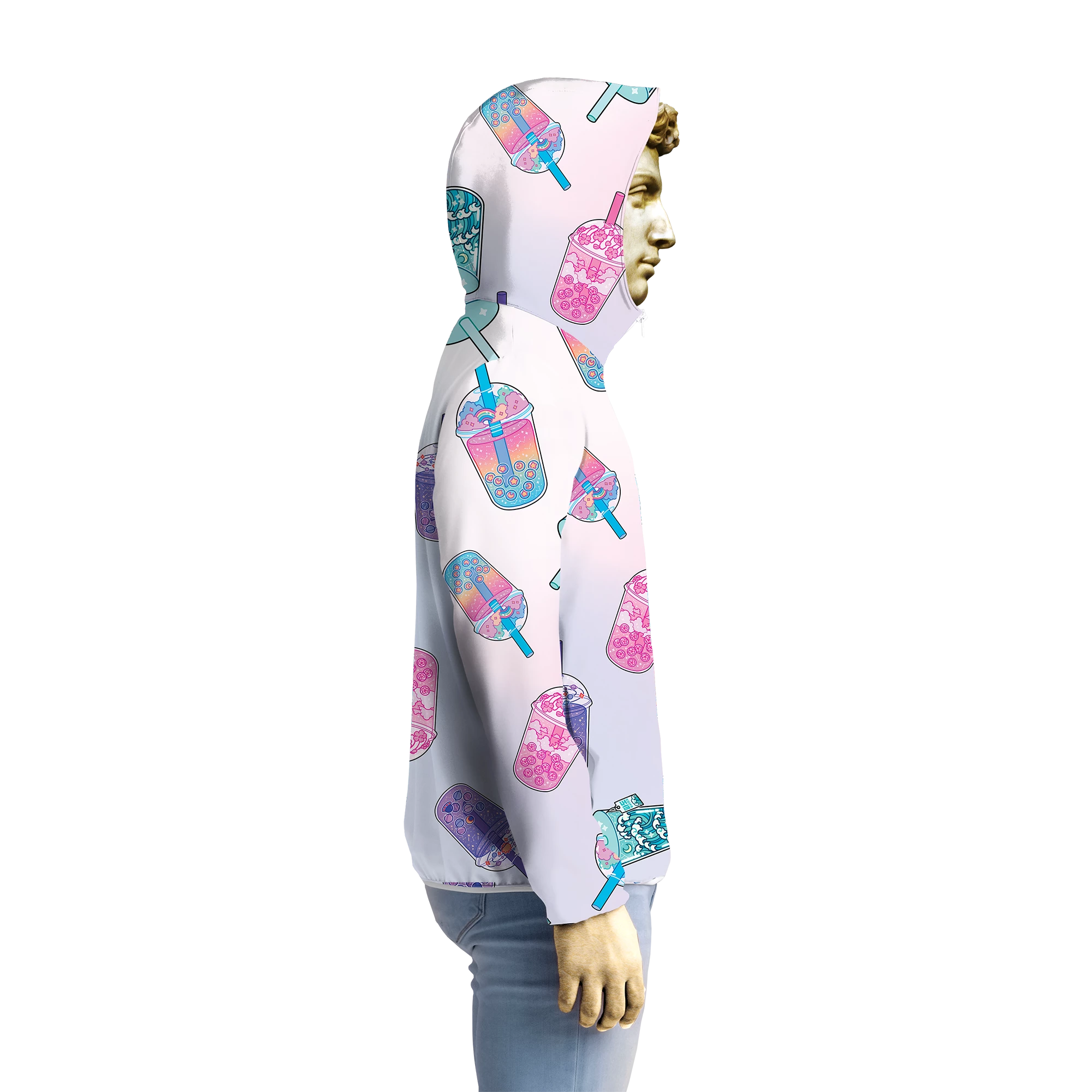 T6 Boba Tea Windbreaker 3 T6 Boba Tea Windbreaker - Image 3