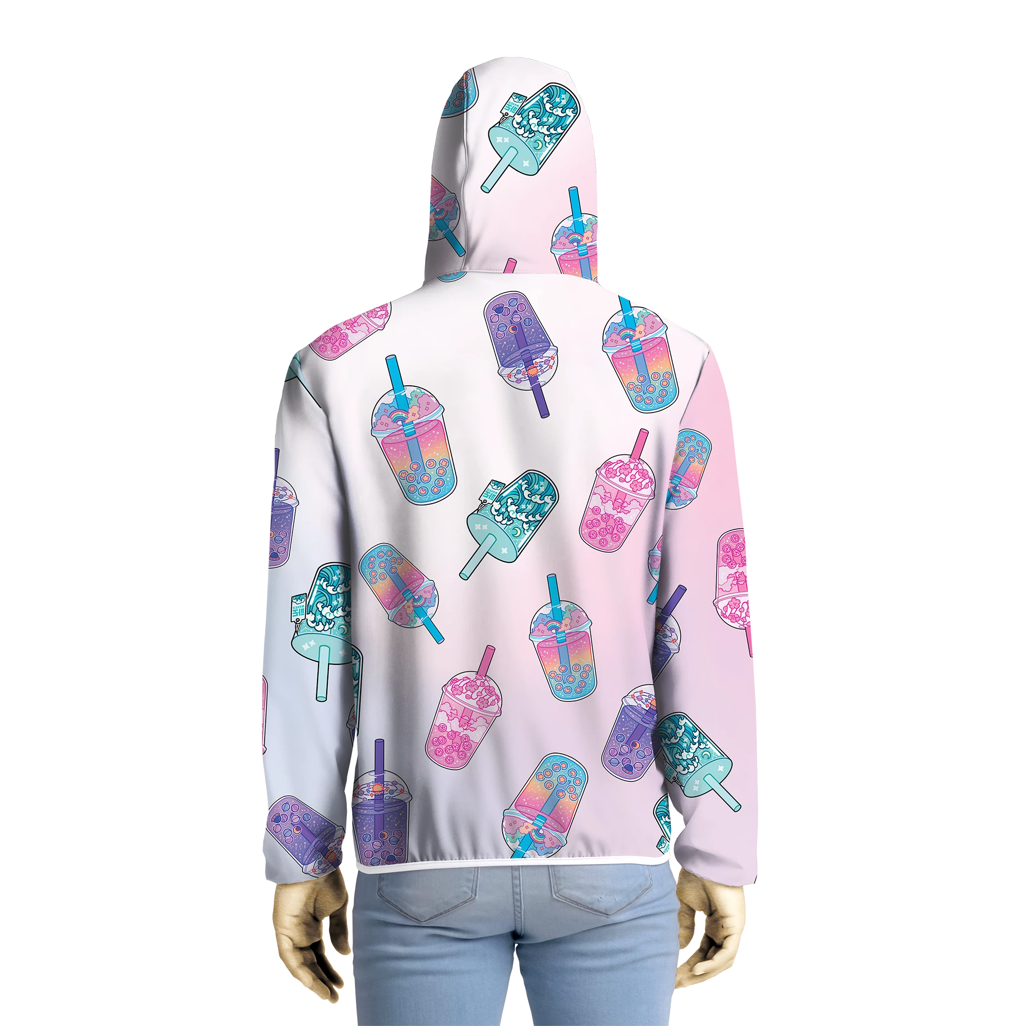 T6 Boba Tea Windbreaker 2 T6 Boba Tea Windbreaker - Image 2