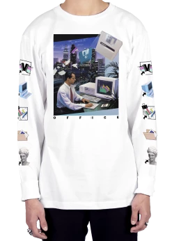 T6 Doing Business Long Sleeve Tee 9 T6 Doing Business Long Sleeve Tee -T6 shop DoingBusiness lstee wht