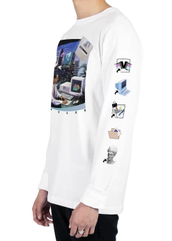 T6 Doing Business Long Sleeve Tee 10 T6 Doing Business Long Sleeve Tee -T6 shop DoingBusiness lstee wht side