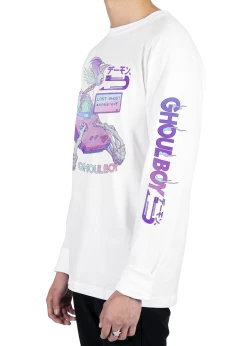 T6 Ghoulboy Long Sleeve Tee -T6 shop GhoulBoy side wht