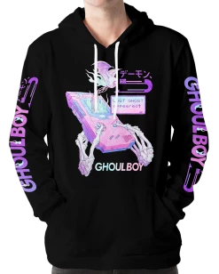 T6 Ghoulboy Hoodie -T6 shop Ghoulboy hoodie front blk