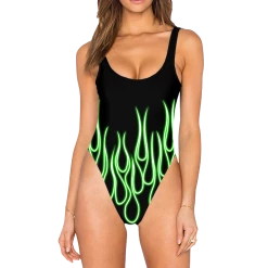 T6 Hardcore 2000 High Legged One Piece Swimsuit