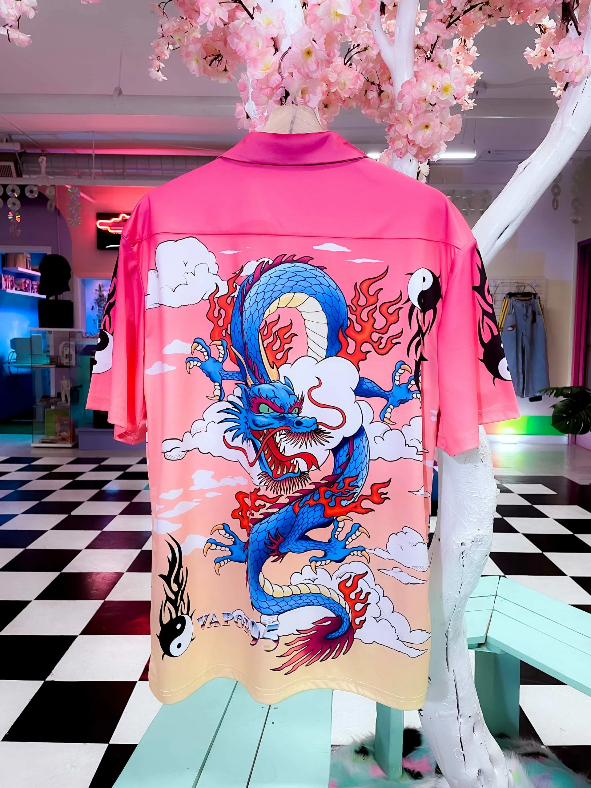 AOP Breathing Fire Hawaiian Shirt 2 AOP Breathing Fire Hawaiian Shirt - Image 2