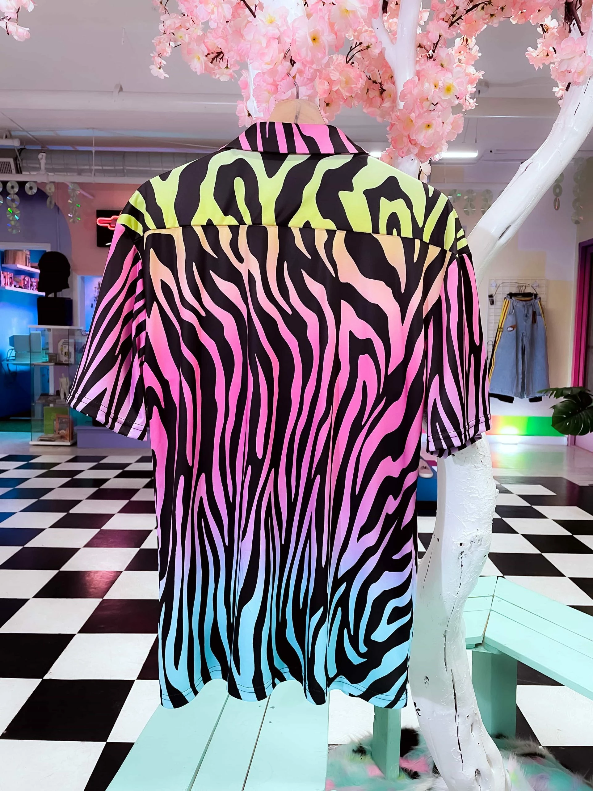 AOP Neon Predator Hawaiian Shirt 2 AOP Neon Predator Hawaiian Shirt - Image 2