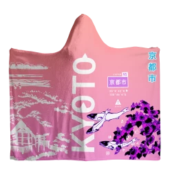 T6 Kyoto Koi Hooded Blanket -T6 shop KyotoKoiHoodedBlanket