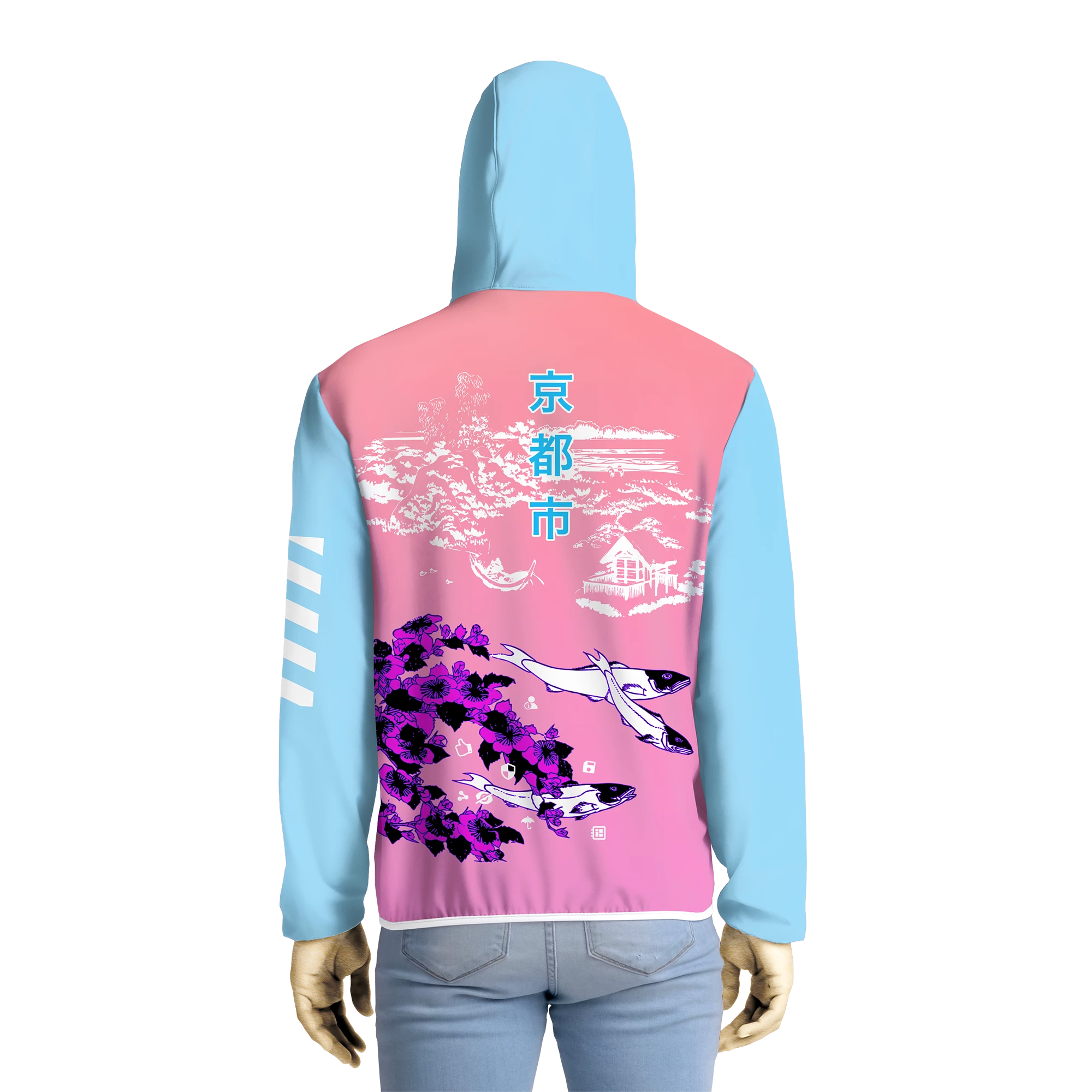 T6 Kyoto Koi Windbreaker 3 T6 Kyoto Koi Windbreaker - Image 3