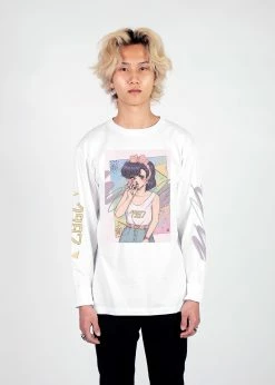 T6 Late 80s Long Sleeve Tee 11 T6 Late 80s Long Sleeve Tee -T6 shop Late80s fullsize wht