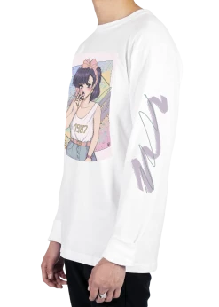 T6 Late 80s Long Sleeve Tee 12 T6 Late 80s Long Sleeve Tee -T6 shop Late80s side wht