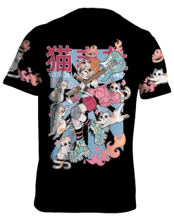 T6 Nekomata Yokai Tee -T6 shop NekomataBlack TeeShirtBack