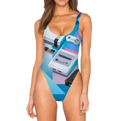 T6 New Challenger High Legged One Piece Swimsuit