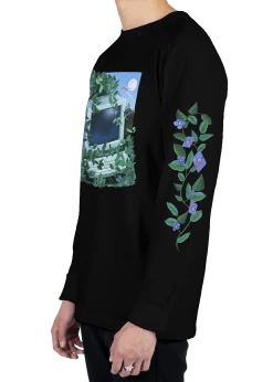 T6 Old Is New Long Sleeve Tee 10 T6 Old Is New Long Sleeve Tee -T6 shop OldIsNew lstee blk side