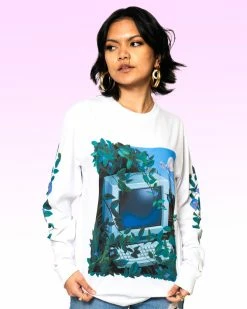 T6 Old Is New Long Sleeve Tee 14 T6 Old Is New Long Sleeve Tee -T6 shop OldisnewVaporwhiteLongsleeves