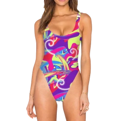 T6 Play Thing High Legged One Piece Swimsuit