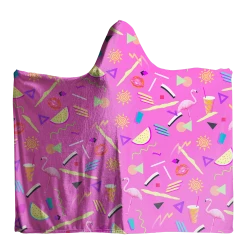 T6 Pool Party Hooded Blanket -T6 shop PoolPartyHoodedBlanket
