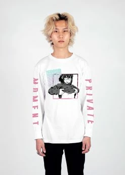 T6 Private Moment Long Sleeve Tee 15 T6 Private Moment Long Sleeve Tee -T6 shop PrivateMoment fullsize wht