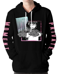 T6 Private Moment Hoodie -T6 shop PrivateMoment hoodie front blk