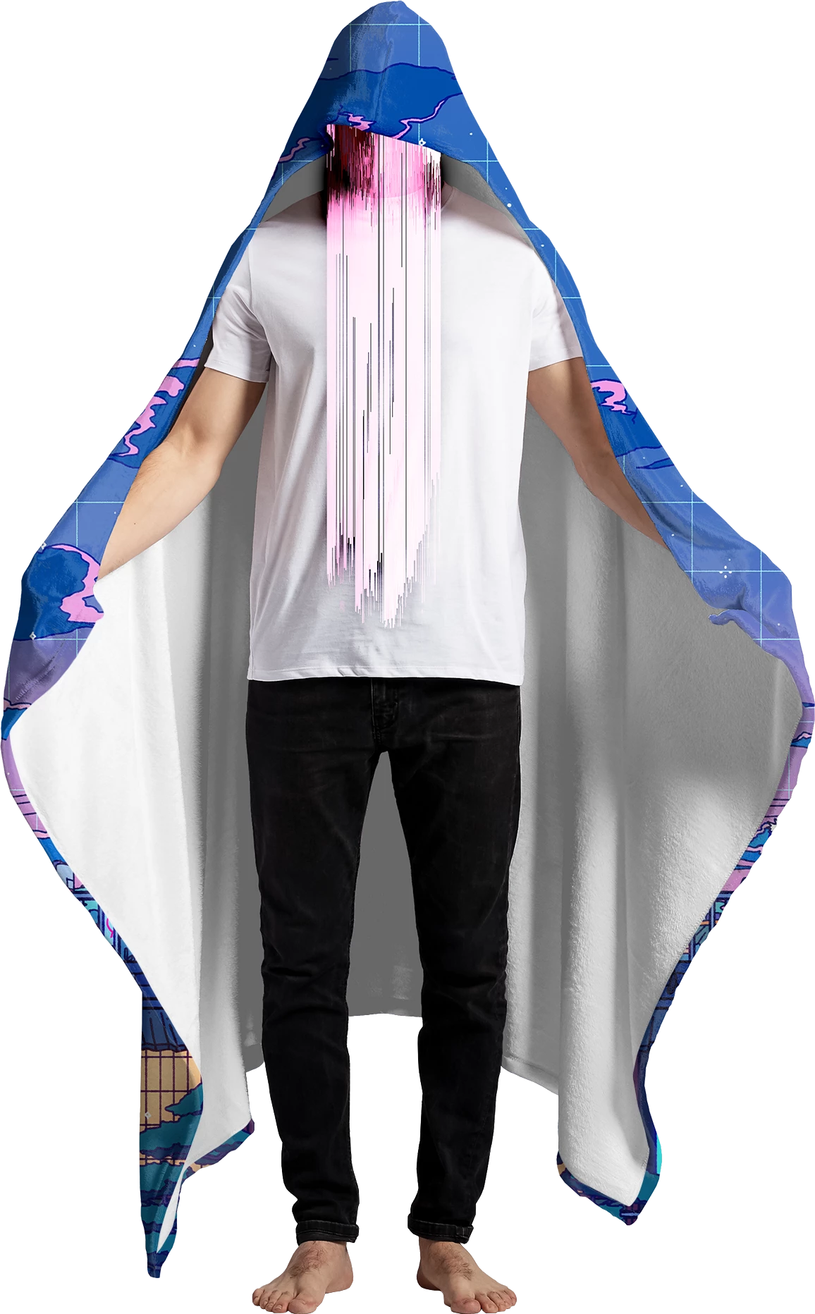 T6 Ramen Village Hooded Blanket 3 T6 Ramen Village Hooded Blanket - Image 3