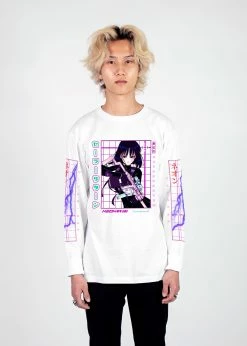T6 Sailor Saturn Long Sleeve Tee 25 T6 Sailor Saturn Long Sleeve Tee -T6 shop SailorSaturn fullsize wht