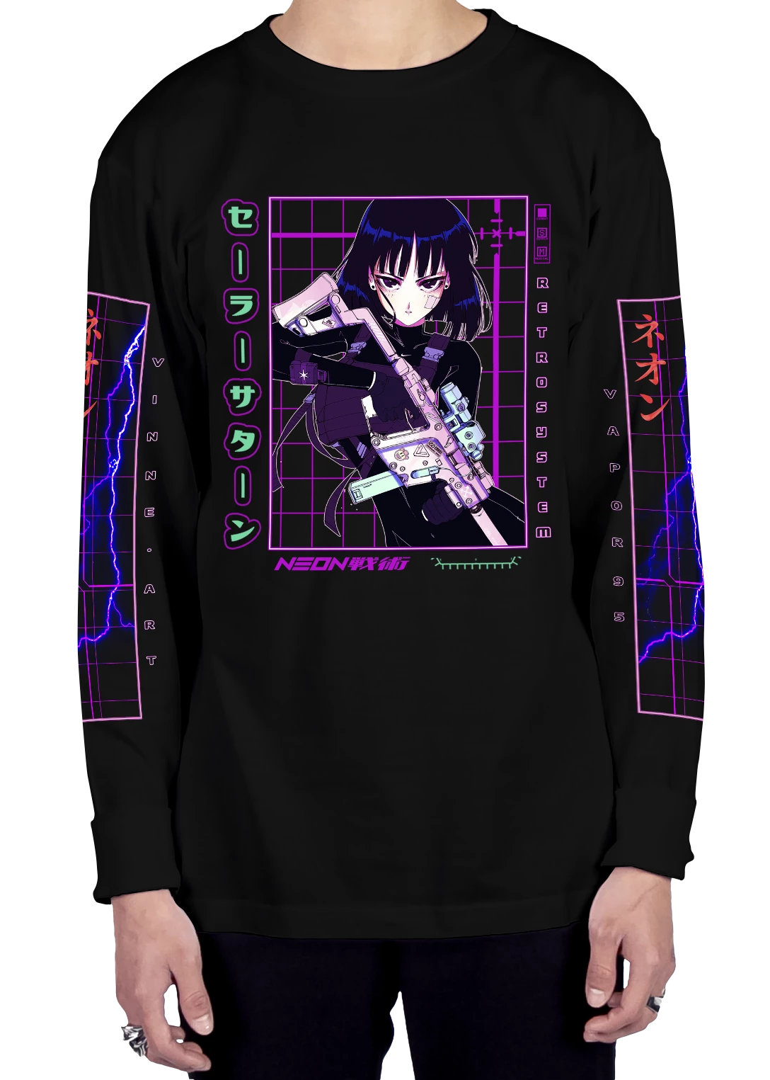 T6 Sailor Saturn Long Sleeve Tee 4 T6 Sailor Saturn Long Sleeve Tee - Image 4