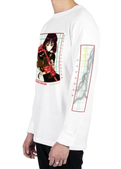 T6 Sailor Saturn Long Sleeve Tee 30 T6 Sailor Saturn Long Sleeve Tee -T6 shop SailorSaturn side red wht