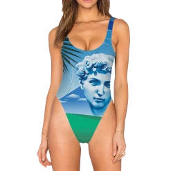 T6 Soul Manager High Legged One Piece Swimsuit