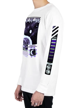 T6 Star Surfer Long Sleeve Tee -T6 shop StarSurfer side wht