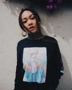 T6 Turbo Babe Long Sleeve Tee -T6 shop TURBO BABE LONG SLEEVE TEE copy