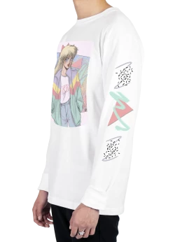 T6 Turbo Babe Long Sleeve Tee -T6 shop Turbobabe side wht