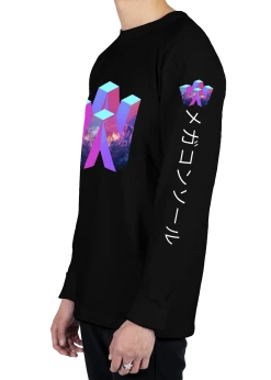 T6 V64 Long Sleeve Tee -T6 shop V64 side blk