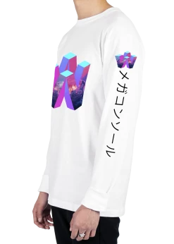 T6 V64 Long Sleeve Tee -T6 shop V64 side wht