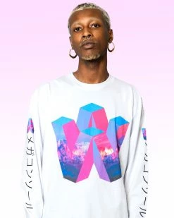 T6 V64 Long Sleeve Tee -T6 shop V64whiteVaporLongsleeves