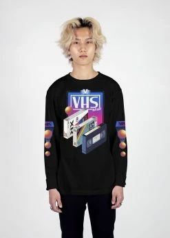 T6 VHS World Long Sleeve Tee