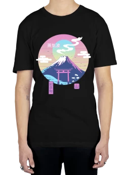 T6 Vapor Shrine Tee -T6 shop Vaporshrine tee blk