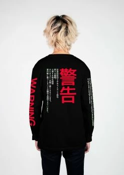 T6 WARNING! Long Sleeve Tee