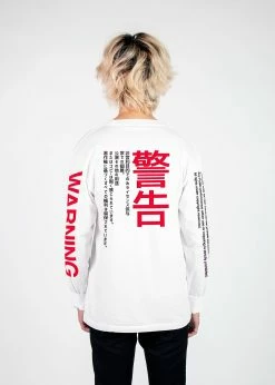 T6 WARNING! Long Sleeve Tee 20 T6 WARNING! Long Sleeve Tee -T6 shop WARNING lstee back wht fullsize