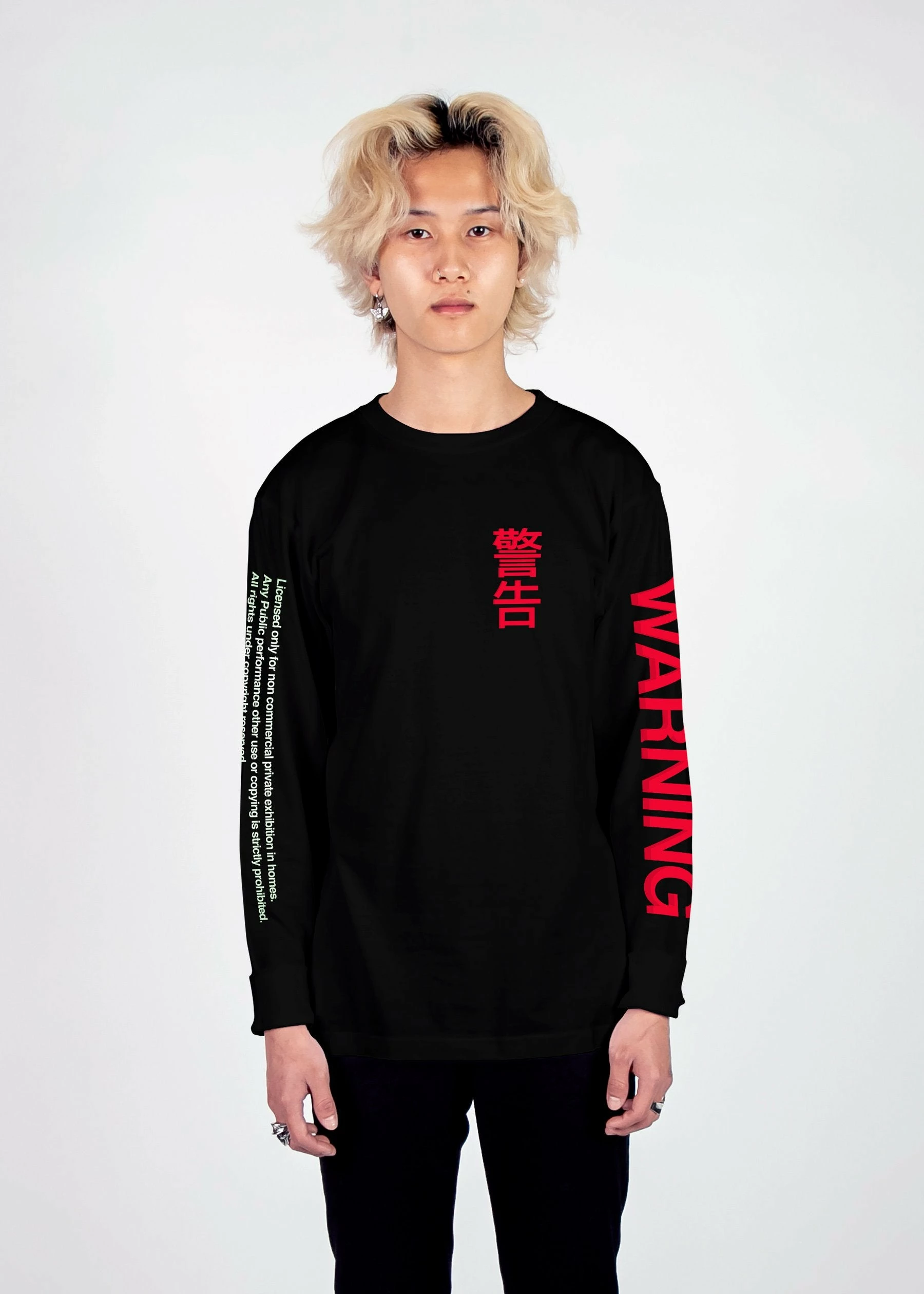 T6 WARNING! Long Sleeve Tee 4 T6 WARNING! Long Sleeve Tee - Image 4