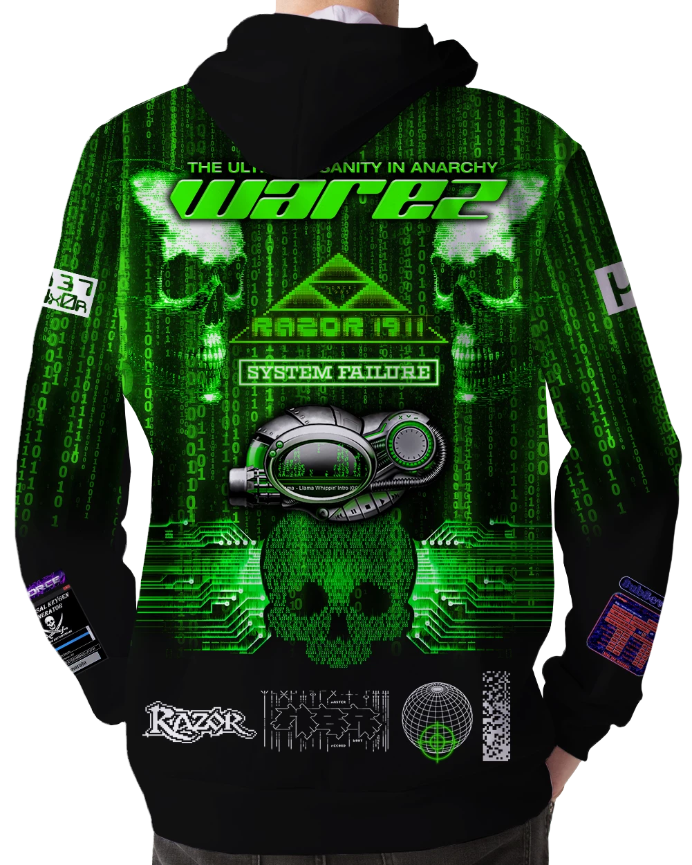 T6 Warez Net Hoodie 2 T6 Warez Net Hoodie - Image 2