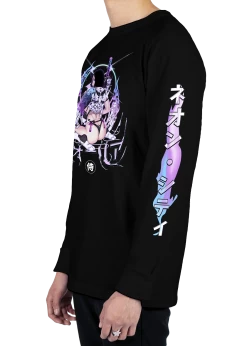 T6 Warrior Princess Long Sleeve Tee 11 T6 Warrior Princess Long Sleeve Tee -T6 shop WarriorPrincess side blk