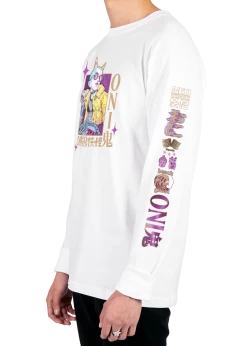 T6 Yokai Long Sleeve Tee -T6 shop YokaiwhitesideLongSleeveTShirt product mockup