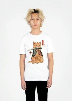 T6 Feline Shogun Tee -T6 shop felineshogun fullsize tee wht