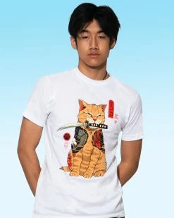 T6 Feline Shogun Tee -T6 shop felineshogunwhttee