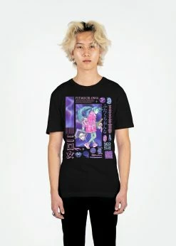T6 Futakuchi Tee -T6 shop futakuchiblackTee Mockup