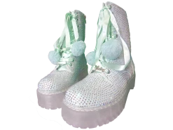 SPARKL Rhinestone Combat Boot