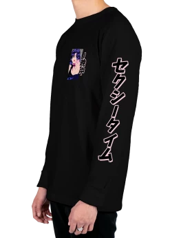 T6 Late Night Call Long Sleeve Tee 22 T6 Late Night Call Long Sleeve Tee -T6 shop latenightcall lstee side blk