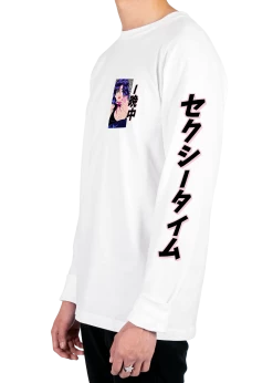 T6 Late Night Call Long Sleeve Tee 17 T6 Late Night Call Long Sleeve Tee -T6 shop latenightcall lstee side wht