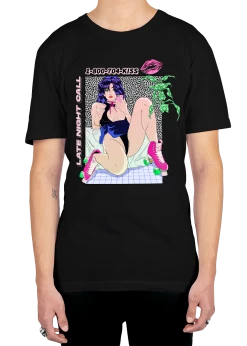T6 Late Night Call Tee 7 T6 Late Night Call Tee -T6 shop latenightcall tee blk
