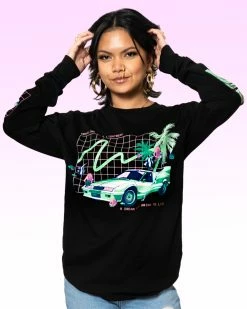 T6 Lightbeam Travel Long Sleeve Tee -T6 shop lightbeamblackVaporLongsleeves